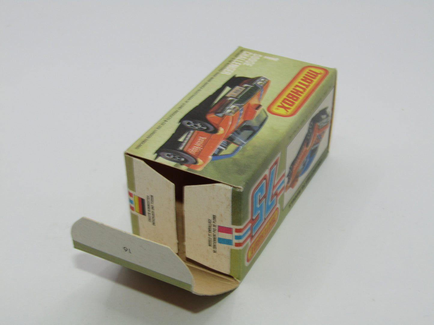 Matchbox Superfast 1D Dodge Challenger "Revin Rebel" Blue Roof NO TAMPO Silver Base