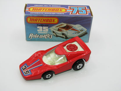 Matchbox Superfast 35B Fandango Red White Base RED Fan