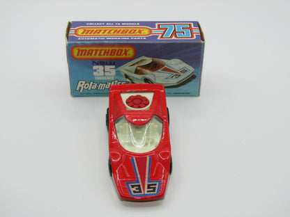 Matchbox Superfast 35B Fandango Red White Base RED Fan