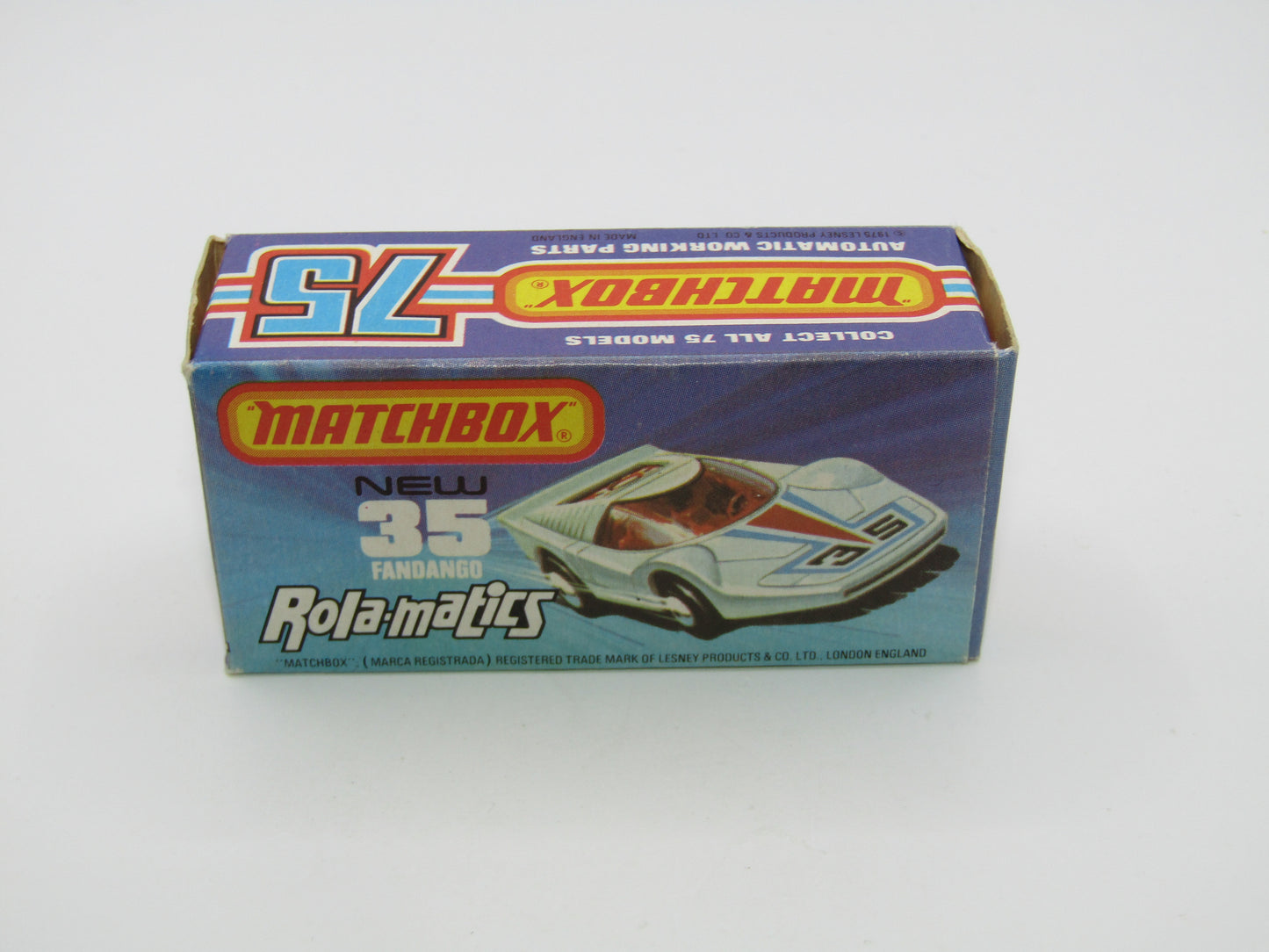 Matchbox Superfast 35B Fandango Red White Base RED Fan