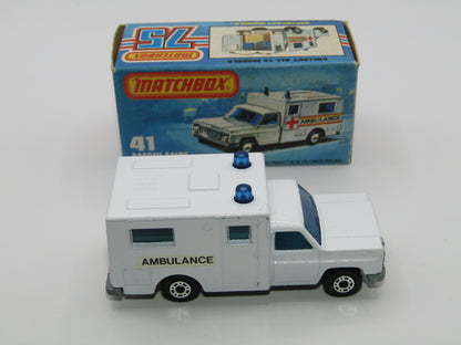 Matchbox Superfast 41C Ambulance SMALL Ambulance Labels