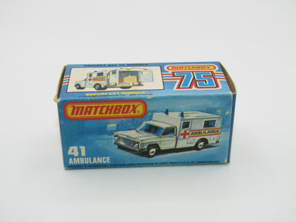 Matchbox Superfast 41C Ambulance SMALL Ambulance Labels