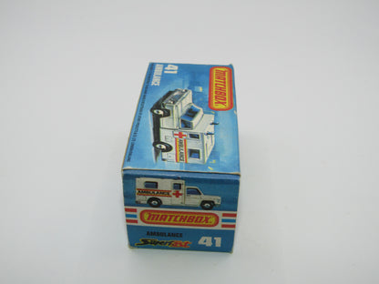 Matchbox Superfast 41C Ambulance SMALL Ambulance Labels