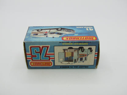 Matchbox Superfast 41C Ambulance PACIFIC Ambulance Unpainted Base