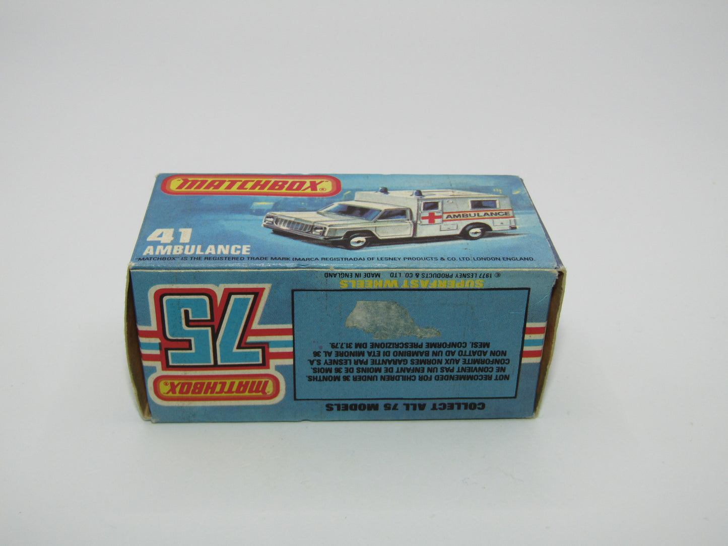 Matchbox Superfast 41C Ambulance PACIFIC Ambulance Unpainted Base