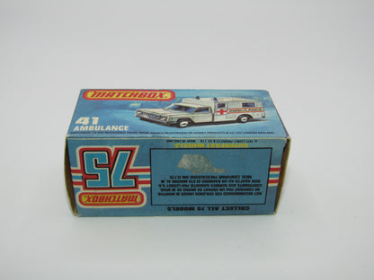 Matchbox Superfast 41C Ambulance PACIFIC Ambulance Unpainted Base