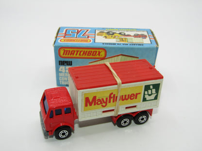 Matchbox Superfast 42C Mercedes Container Truck MAYFLOWER Labels