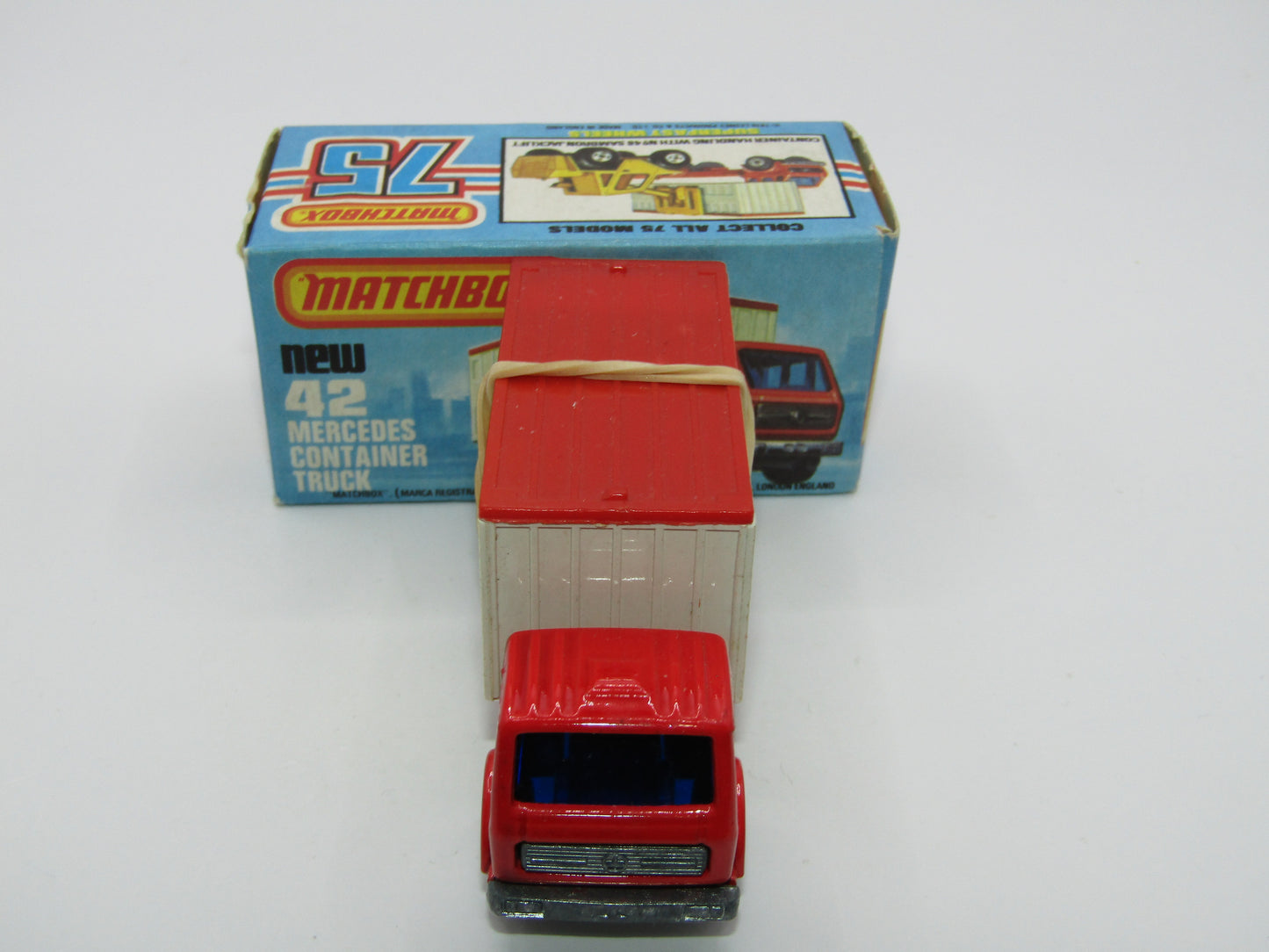 Matchbox Superfast 42C Mercedes Container Truck MAYFLOWER Labels
