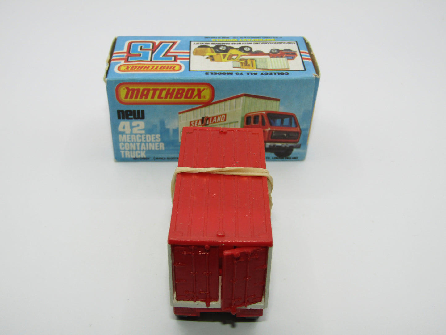 Matchbox Superfast 42C Mercedes Container Truck MAYFLOWER Labels