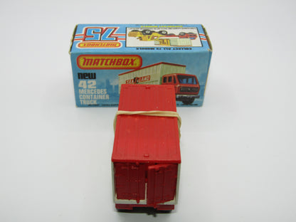 Matchbox Superfast 42C Mercedes Container Truck MAYFLOWER Labels