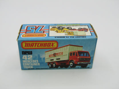 Matchbox Superfast 42C Mercedes Container Truck MAYFLOWER Labels