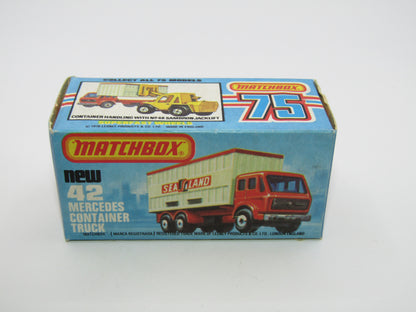 Matchbox Superfast 42C Mercedes Container Truck MAYFLOWER Labels