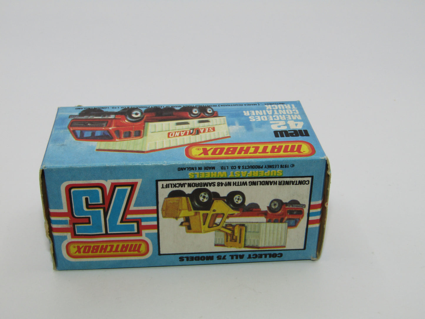 Matchbox Superfast 42C Mercedes Container Truck MAYFLOWER Labels