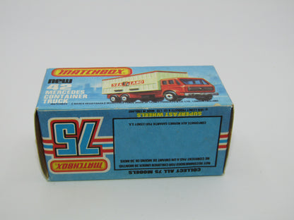 Matchbox Superfast 42C Mercedes Container Truck MAYFLOWER Labels