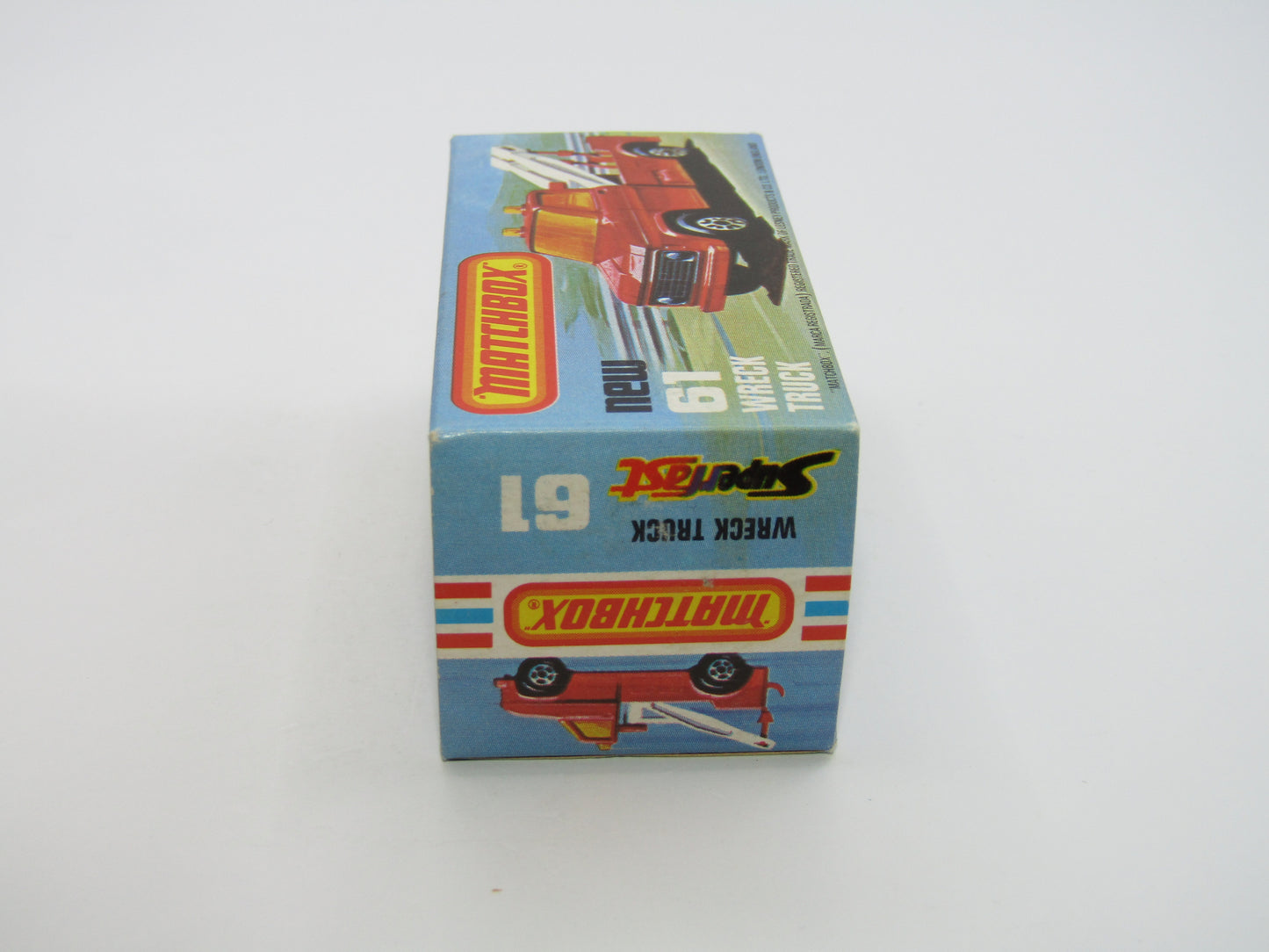 Matchbox Superfast 61B Wreck Truck GREEN Booms Black Hooks UNPAINTED Base
