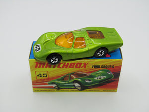 Matchbox Superfast 45A Ford Group 6 Lime Green Grey Engine Black Base