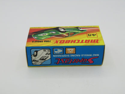 Matchbox Superfast 45A Ford Group 6 Lime Green Grey Engine Black Base
