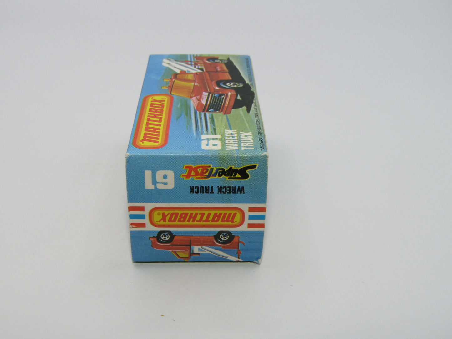 Matchbox Superfast 61B Wreck Truck GREEN Booms BLACK Hooks DARK AMBER Windows