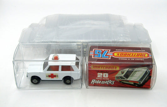 20 x Matchbox Protector Cases Wide (8cm x 4cm x 4cm)