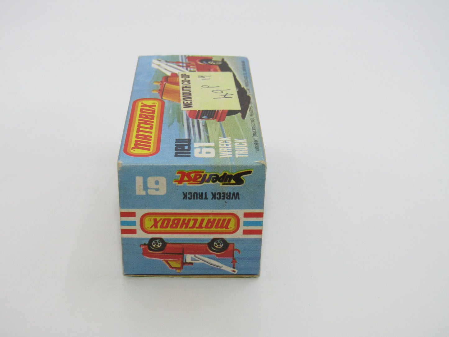Matchbox Superfast 61B Wreck Truck White Booms Black Hooks Gloss Black Base