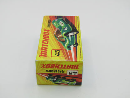 Matchbox Superfast 45A Ford Group 6 Lime Green YELLOW Base Chrome Engine