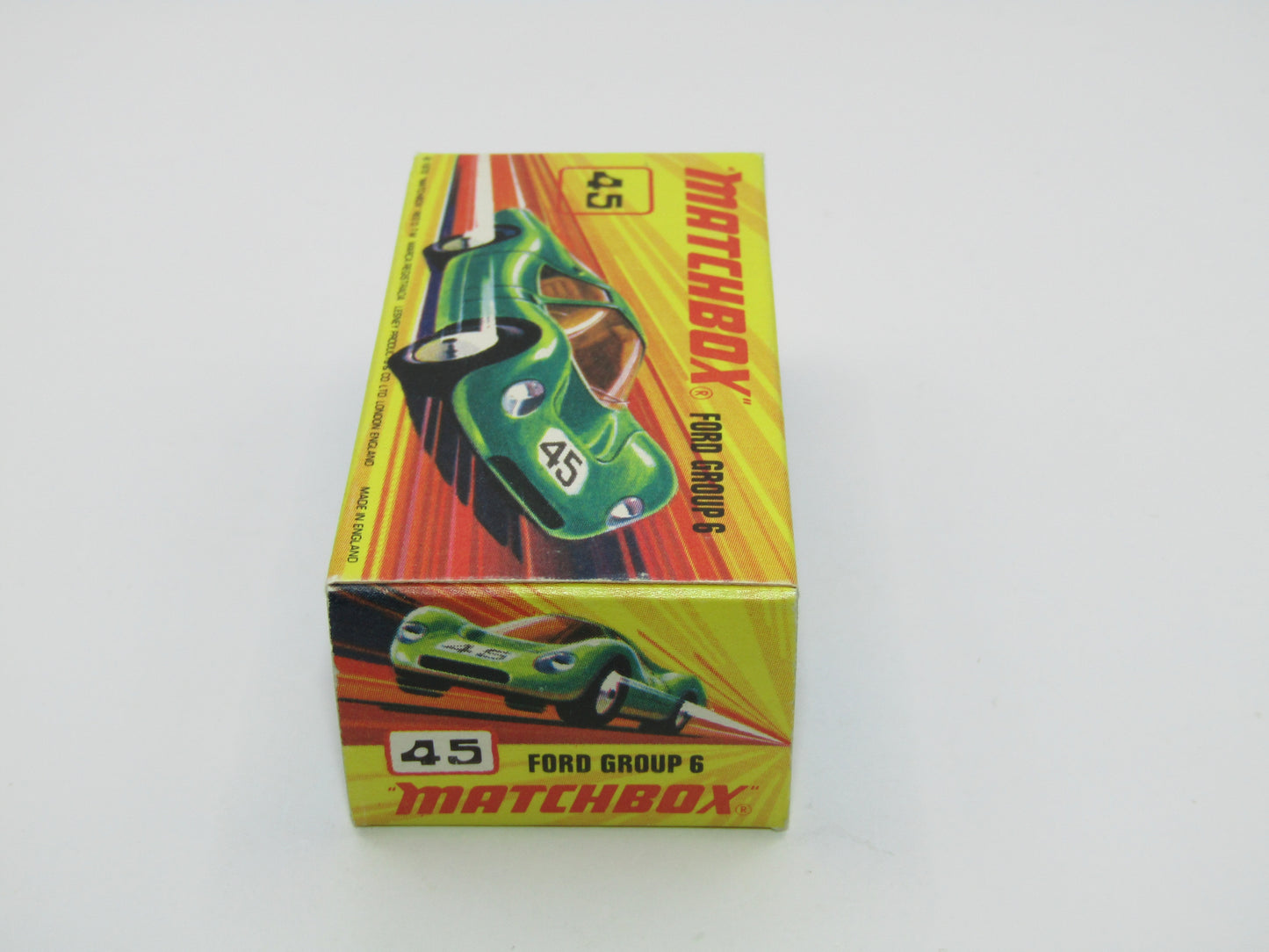 Matchbox Superfast 45A Ford Group 6 Lime Green YELLOW Base Chrome Engine