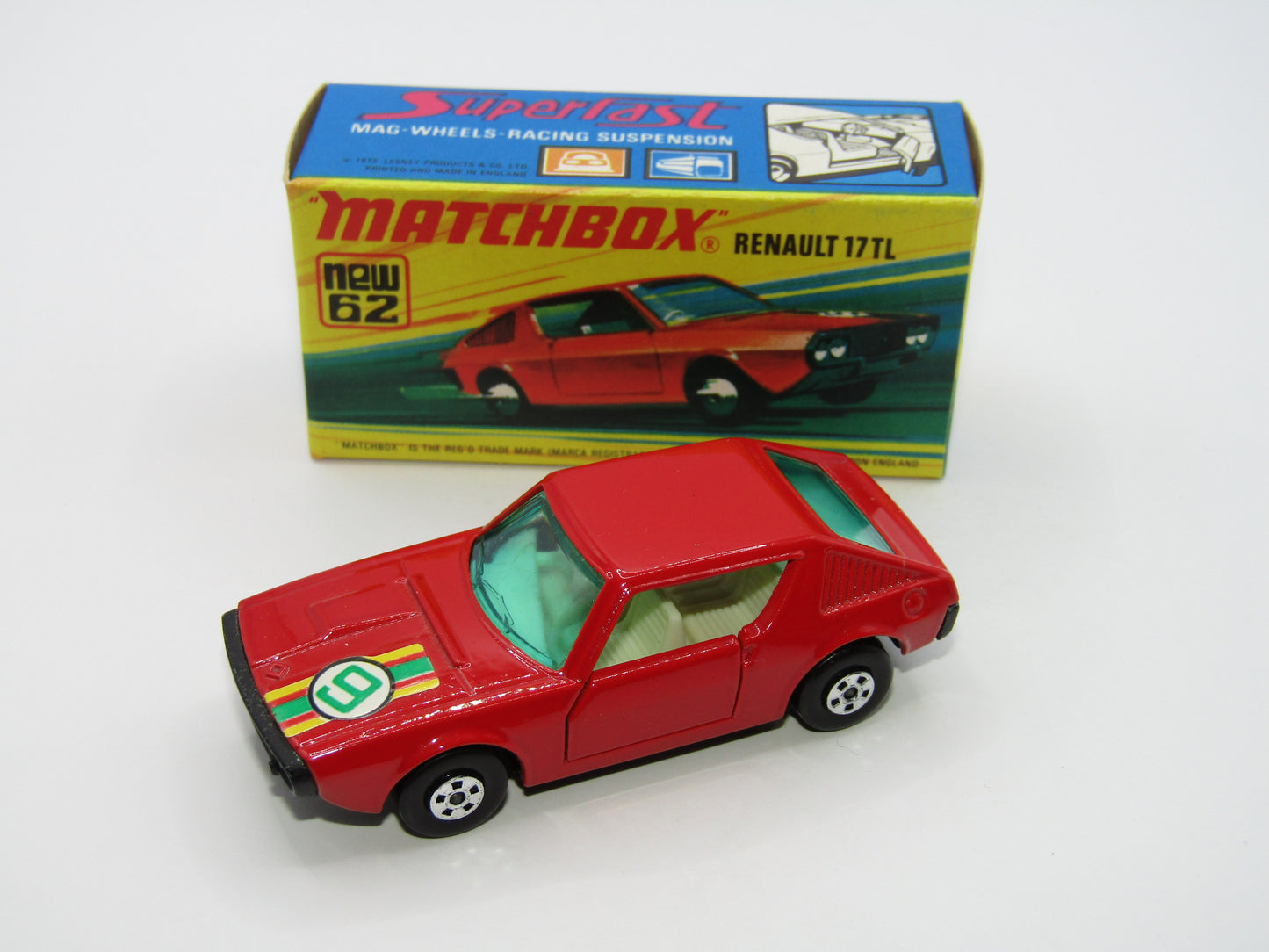 Matchbox Superfast 62C Renault 17TL BLOOD RED "9" Label