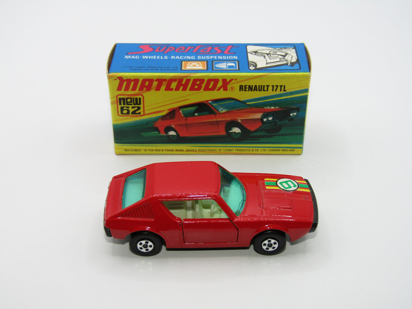 Matchbox Superfast 62C Renault 17TL BLOOD RED "9" Label