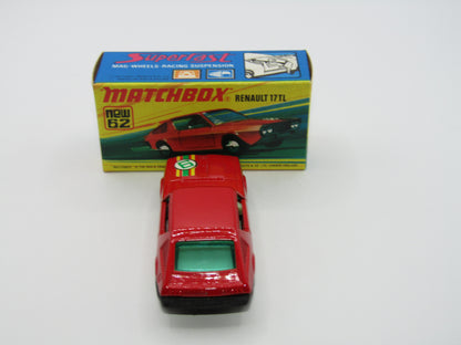 Matchbox Superfast 62C Renault 17TL BLOOD RED "9" Label