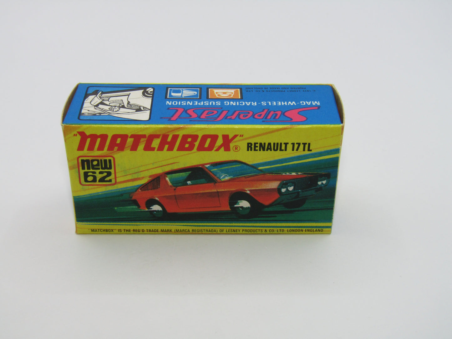 Matchbox Superfast 62C Renault 17TL BLOOD RED "9" Label