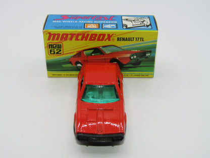 Matchbox Superfast 62C Renault 17TL Orange-Red NO LABELS