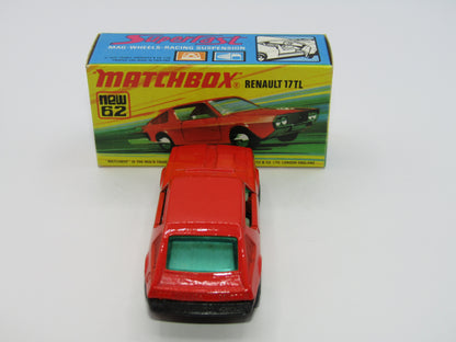 Matchbox Superfast 62C Renault 17TL Orange-Red NO LABELS