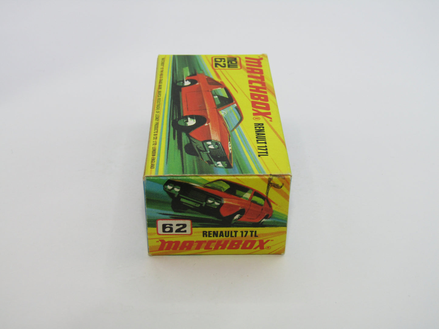 Matchbox Superfast 62C Renault 17TL Dark Orange FIRE Labels