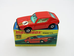 Matchbox Superfast 62C Renault 17TL "3" Label from no 3B Monteverdi Hai