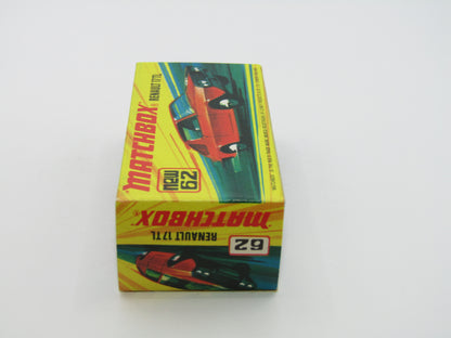 Matchbox Superfast 62C Renault 17TL "3" Label from no 3B Monteverdi Hai