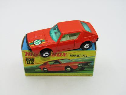 Matchbox Superfast 62C Renault 17TL LIGHT ORANGE 5 Spoke Small Slot "6" Label
