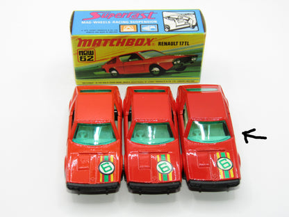 Matchbox Superfast 62C Renault 17TL Dark Orange-Red "6" Label