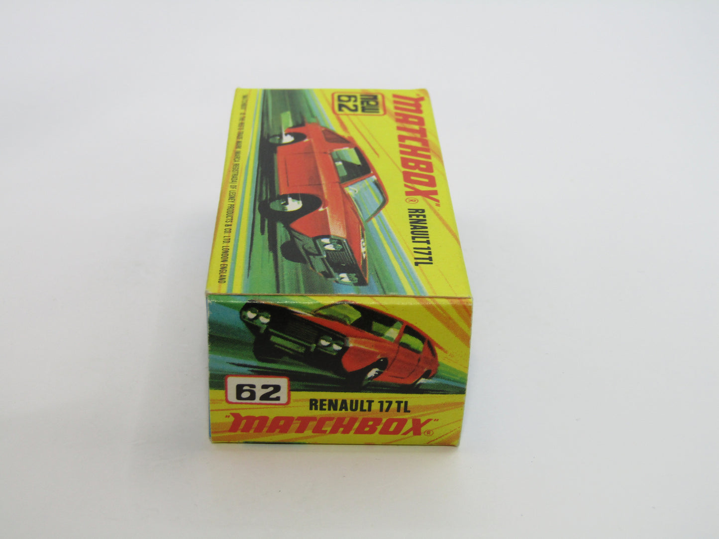 Matchbox Superfast 62C Renault 17TL LIGHT ORANGE 5 Spoke Small Slot "6" Label
