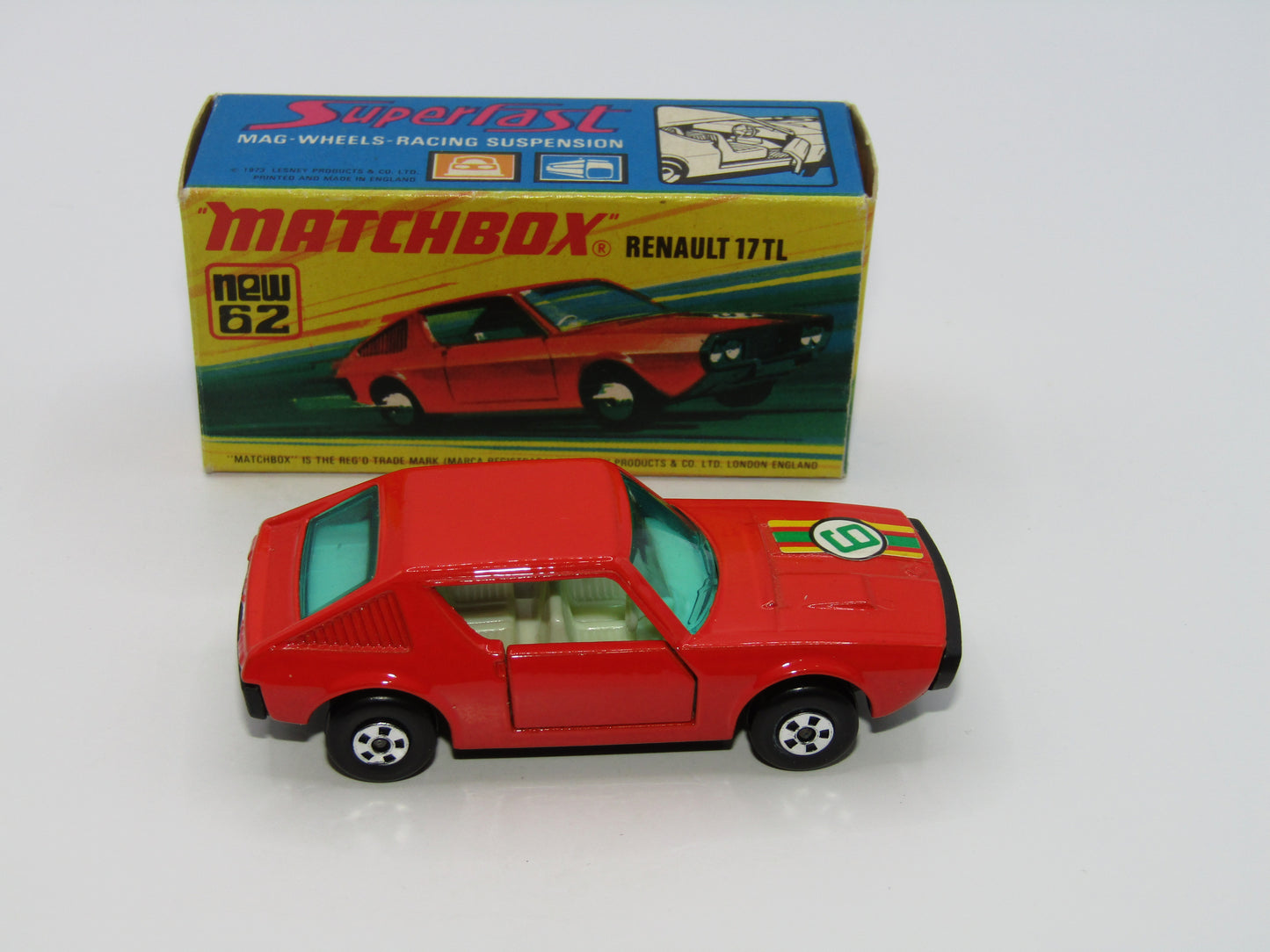 Matchbox Superfast 62C Renault 17TL Orange-Red "6" Label