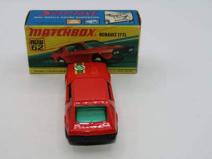 Matchbox Superfast 62C Renault 17TL Orange-Red "6" Label