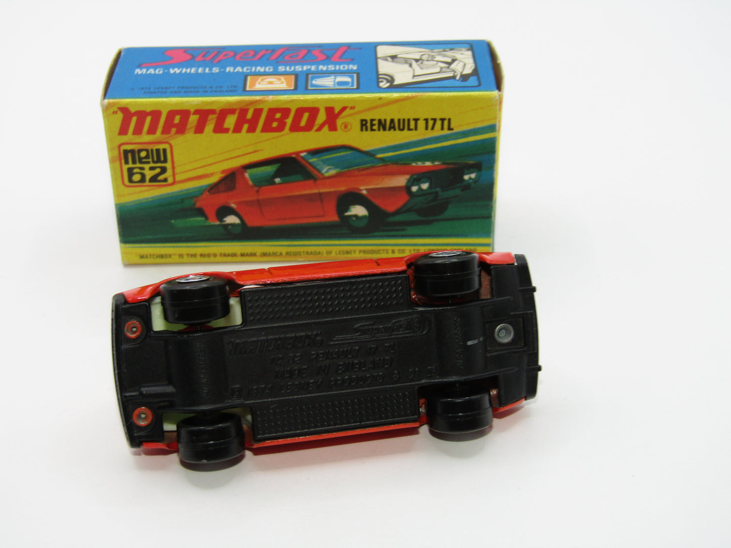 Matchbox Superfast 62C Renault 17TL Orange-Red "6" Label