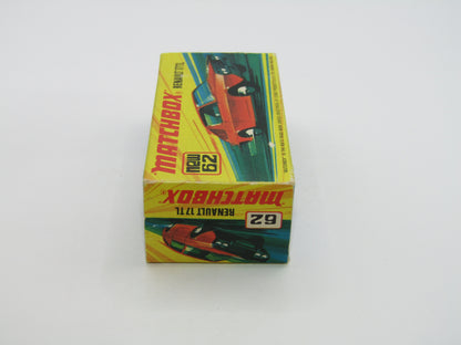 Matchbox Superfast 62C Renault 17TL Orange-Red "6" Label