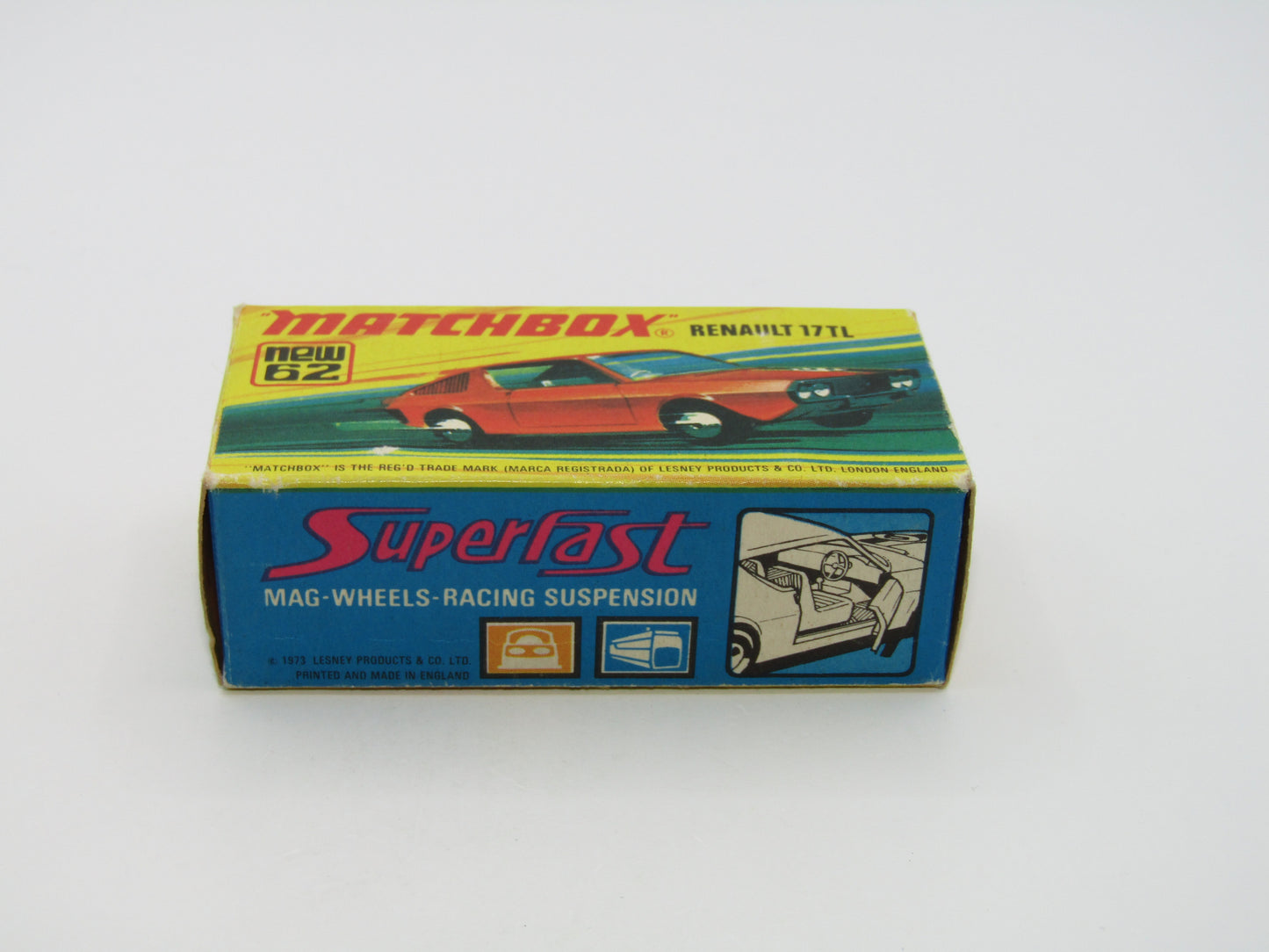 Matchbox Superfast 62C Renault 17TL Orange-Red "6" Label