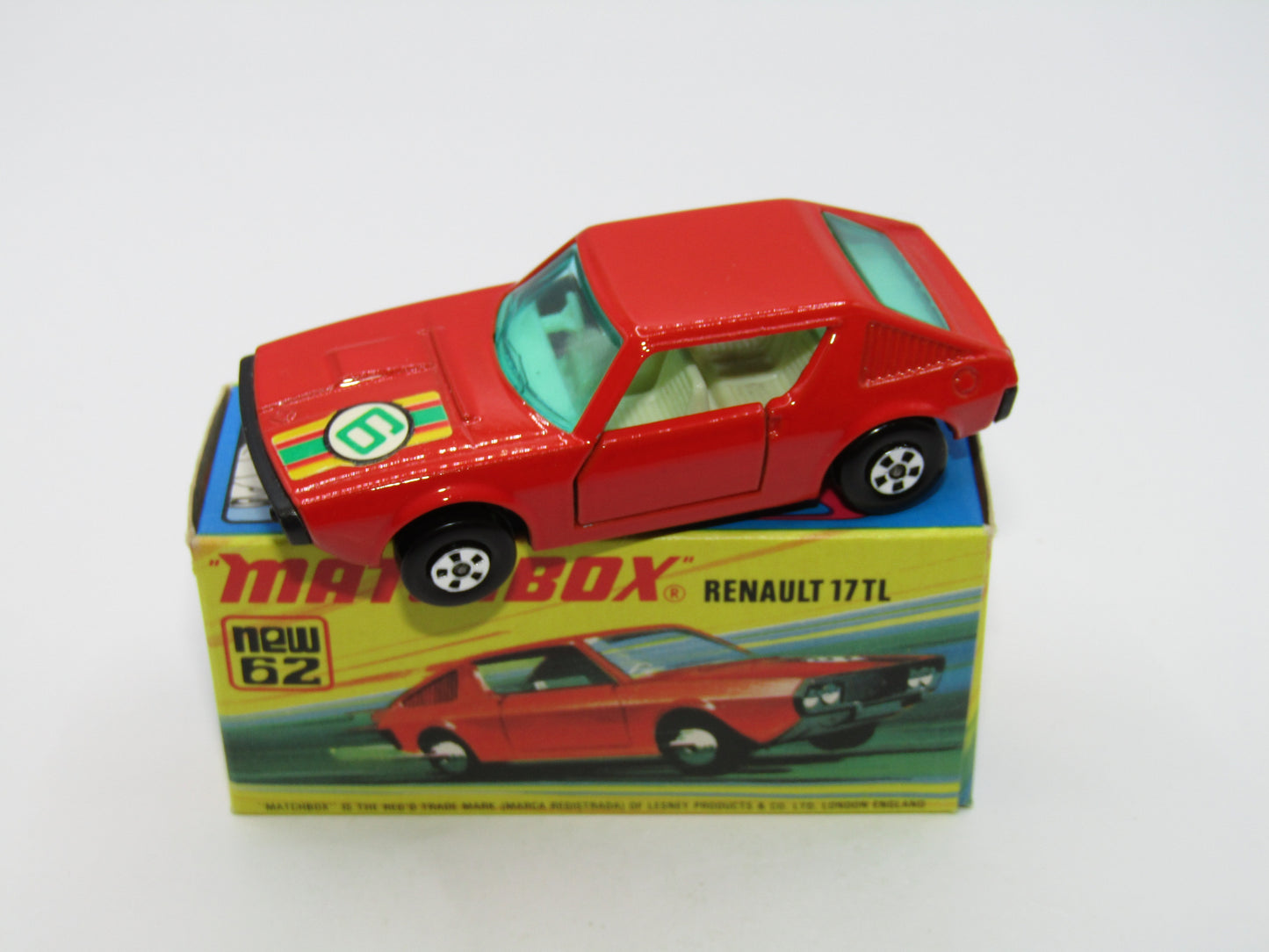Matchbox Superfast 62C Renault 17TL Dark Orange-Red "6" Label
