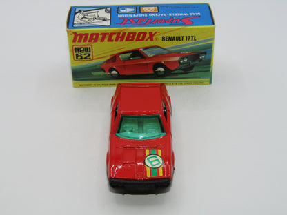 Matchbox Superfast 62C Renault 17TL Dark Orange-Red "6" Label
