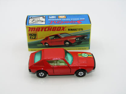Matchbox Superfast 62C Renault 17TL Dark Orange-Red "6" Label