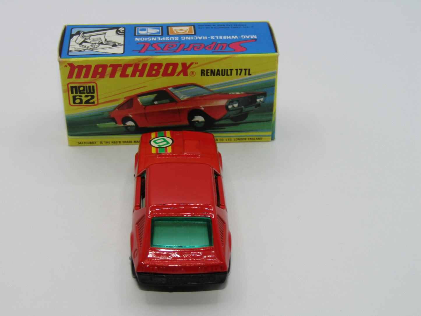 Matchbox Superfast 62C Renault 17TL Dark Orange-Red "6" Label