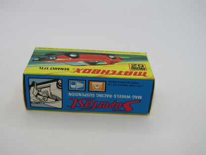 Matchbox Superfast 62C Renault 17TL Dark Orange-Red "6" Label