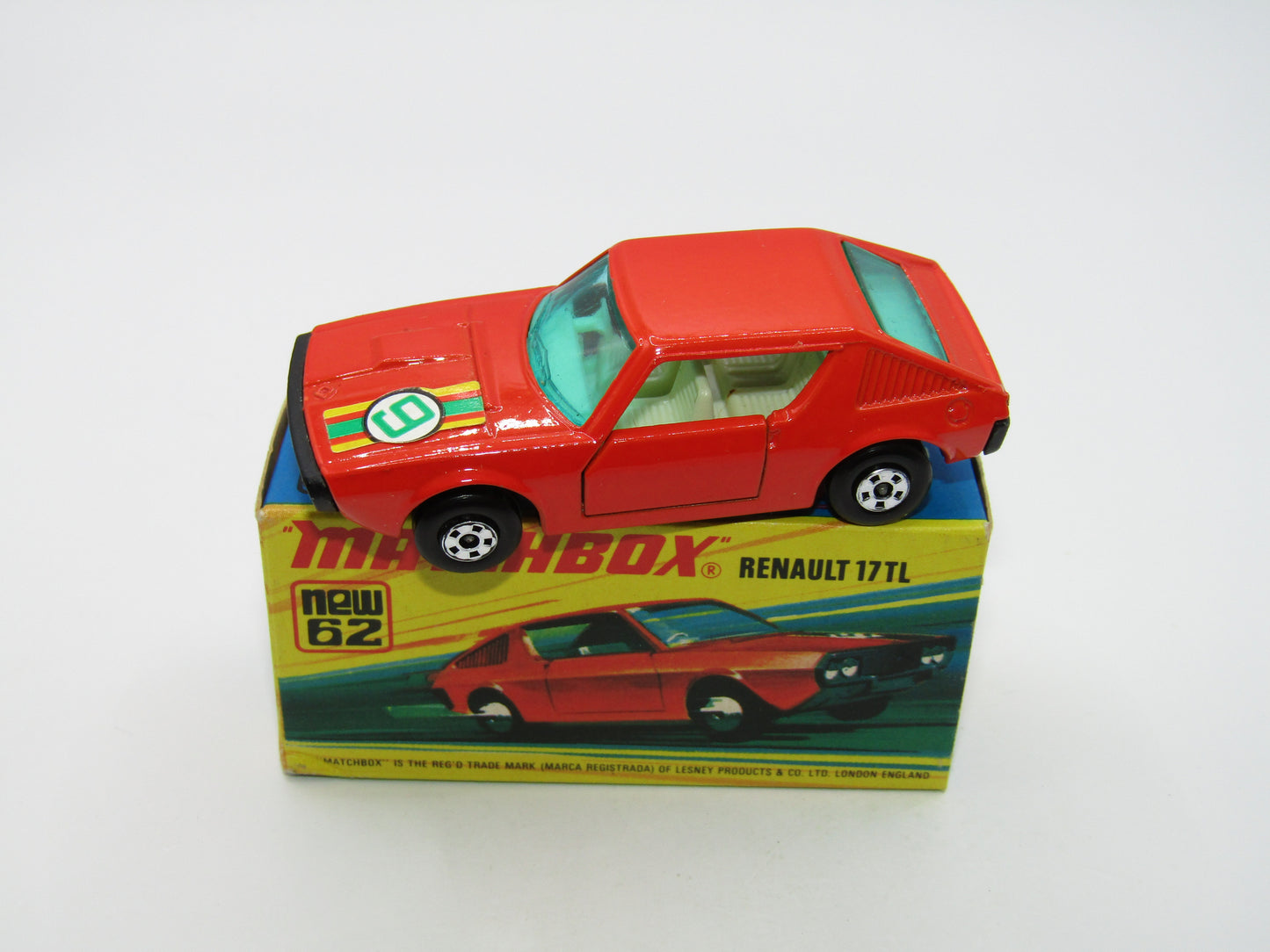 Matchbox Superfast 62C Renault 17TL Light Orange-Red "9" Label
