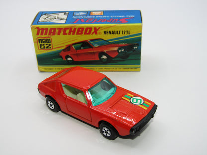 Matchbox Superfast 62C Renault 17TL Light Orange-Red "9" Label